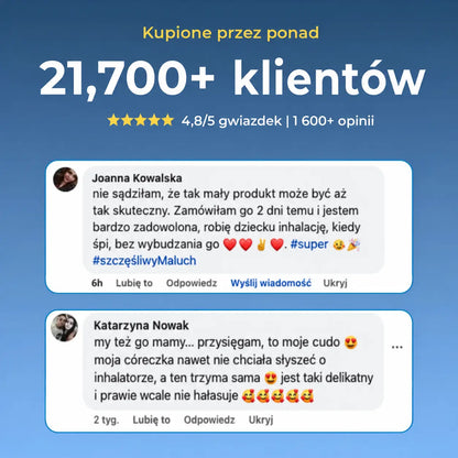 Inhalator dla dzieci i dorosłych - 30% taniej 🎉