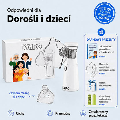 Inhalator dla dzieci i dorosłych - 30% taniej 🎉